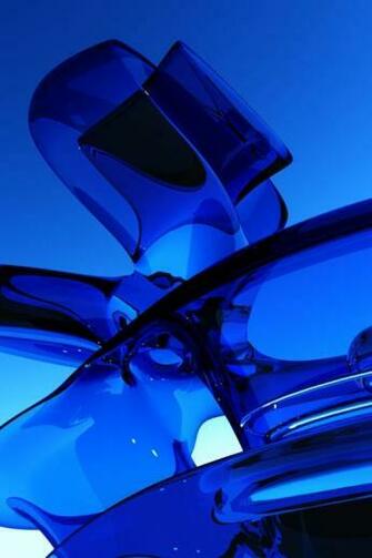 Abstract Blue Glass