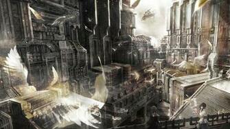 HD Desktop Wallpaper Anime Art Artwork Fantasy Cities Detail