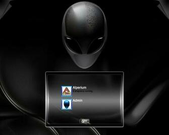 Havealienware Logon Glowing Blue Black Metal Screen And Fan