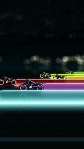Tron Legacy Lightcycle Race iPhone 5s Wallpaper