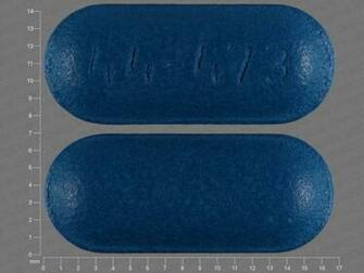 Pill Image Blue Capsule Shape