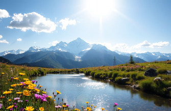 Mountain Spring Wallpaper