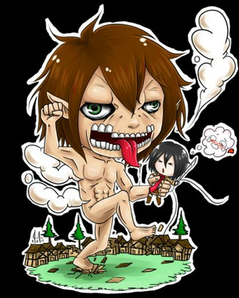 Shingeki No Kyojin Chibi Derp By Kevinwerty