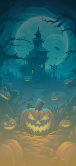 Halloween Haunted House Lockscreen Wallpaper