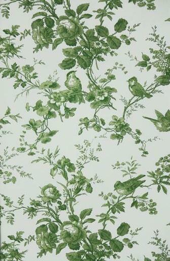 Isabelle Floral Toile Wallpaper A Featuring
