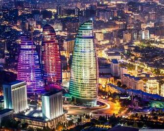 Flame Towers Baku Azerbaijan 4k HD Desktop Wallpaper For