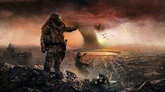 Post Apocalyptic City Digital Art HD Wallpaper On