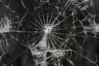 Shattered Crack Abstract Window Bokeh Pattern Psychedelic Wallpaper
