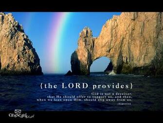 The Lord Provides Wallpaper Christian Nature