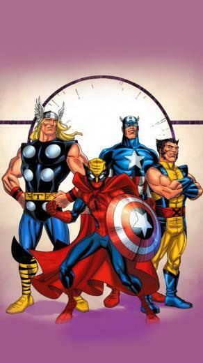 The Avengers Artwork Wallpaper iPhone