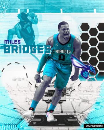 Nba Charlotte Hornets Miles Bridges On