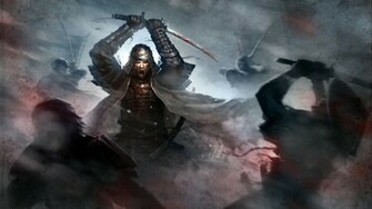 Art Samurai Fight Sword Katana Armor Blood Rage Asian Oriental