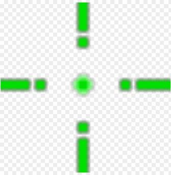 Transparent Green Crosshair Png Image With Background