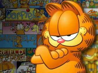 Garfield Closeup Comic Strip Background Wallpaper