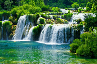 River Nature Waterfall 4k Ultra HD Wallpaper