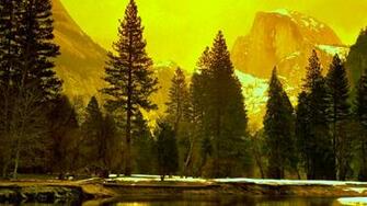 Yellow Nature Landscape Picture Wallpaper HD Desktop And Mobile