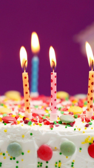3d iPhone Wallpaper BirtHDay Cake