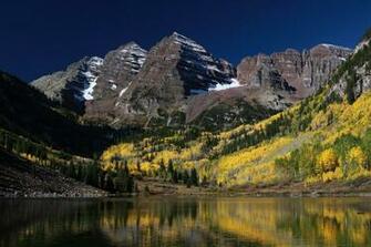 Wallpaper Background Maroon Bells Lake Aspen Colorado