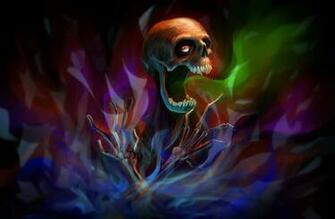 Inkvisition Skeleton Bones Skull Art Wallpaper Photos Pictures