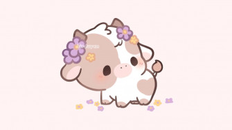Kawaii Cow Wallpaper