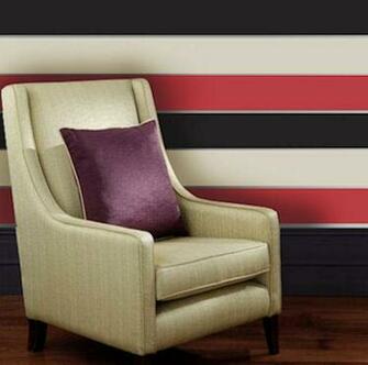 Red Cream Black Striped Wallpaper Olivia Big Stripe Wall