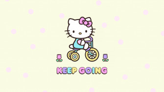 Keep Going Wallpaper 4k Hello Kitty