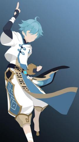 Minimalistic Chongyun Genshin Impact