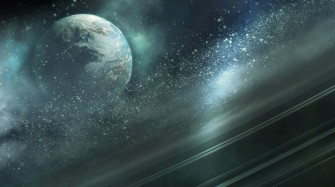 Majestic Of The Halo Ring In Space Wallpaper