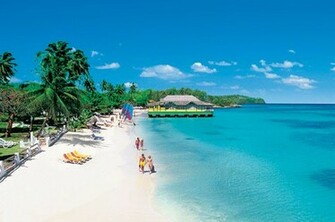 Wallpaper Beautiful Jamaica Island Beach