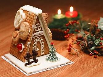 Cute Gingerbread House Wallpaper