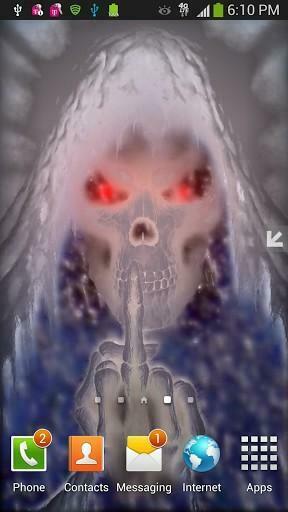 Frosty Snowman Grim Reaper Live Wallpaper