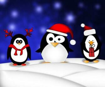 Penguins Christmas Wallpaper By Filipzedek
