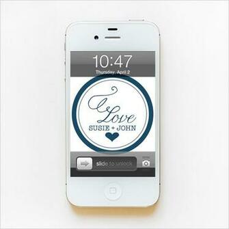 Circle Love Monogram Phone Wallpaper The Wedding Chicks