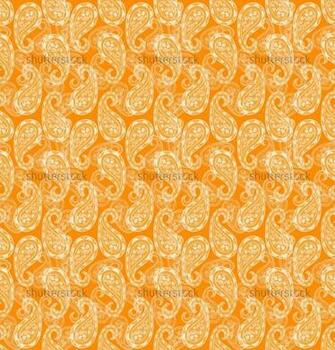 Fashion Seamless Pattern Monochrome Vector Wallpaper Indian Style