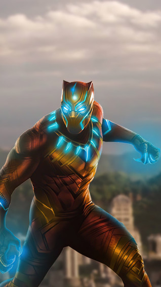Black Panther Superhero Wallpaper