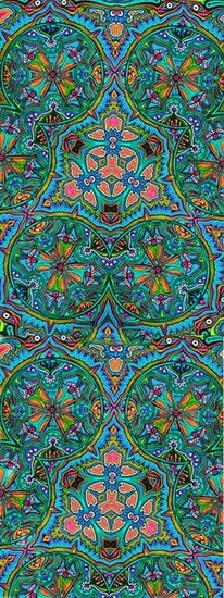 American Hippie Pattern Wallpaper The