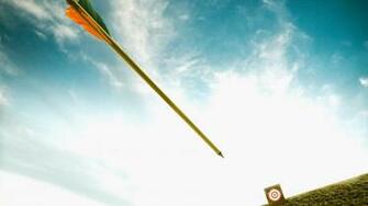 Flying Arrows Archery Bullseye Bow Arrow Wallpaper HDtv
