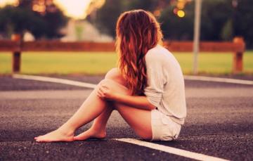 Wallpaper Photography On Road Girl Alone Image For Desktop