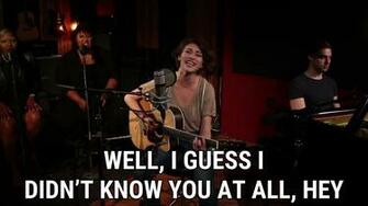 Didn T Know You Acoustic Version Lyrics Karmin Song In Image