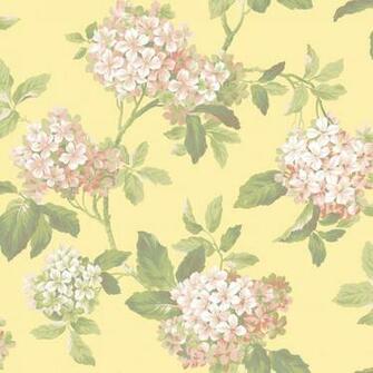 Ashford House Blooms Hydrangea Wallpaper Border
