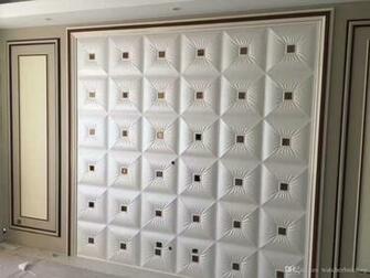 3d Faux Pu Leather Panels Wall Panel Decor Stickers