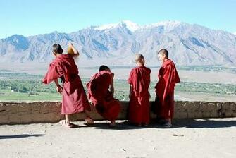 Tibetan Buddhist Wallpaper Young Monks