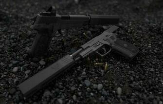 Wallpaper Rendering Gun Weapons Pistol Weapon Render Custom