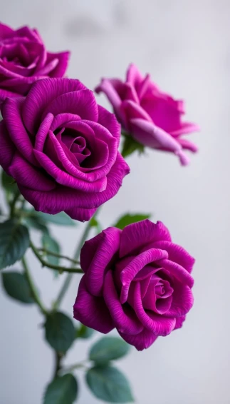 Beautiful Purple Roses Wallpaper