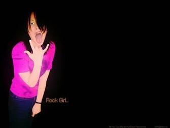 Emo Rock Girl Desktop Wallpaper