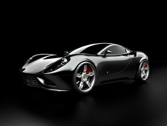 Informative Black Ferrari Wallpaper