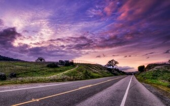 Landscape Road Sunset Wallpaper Landscapes
