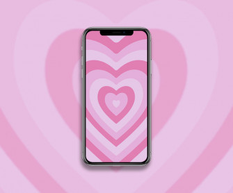 Pink Heart Wallpaper Light Aesthetic iPhone