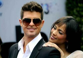 Robin Thicke Wife HD Desktop Wallpaper