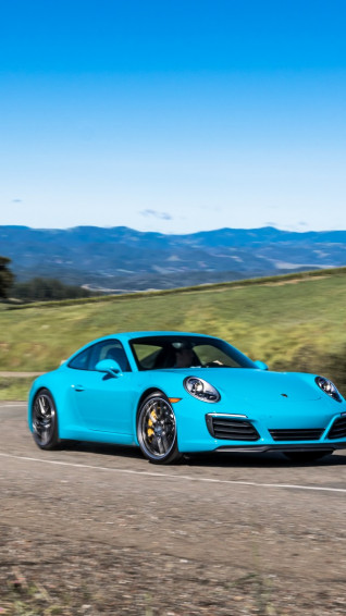 Wallpaper Porsche Carrera 4s Coupe Blue Cars Bikes